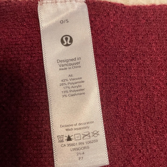 Lululemon Oversized Camo Jacquard Scarf 82x16 in new with tags - Picture 4 of 6